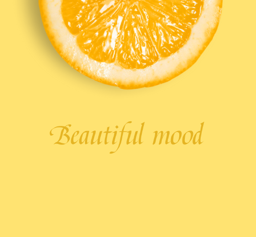 黄色橙子微信朋友圈封面