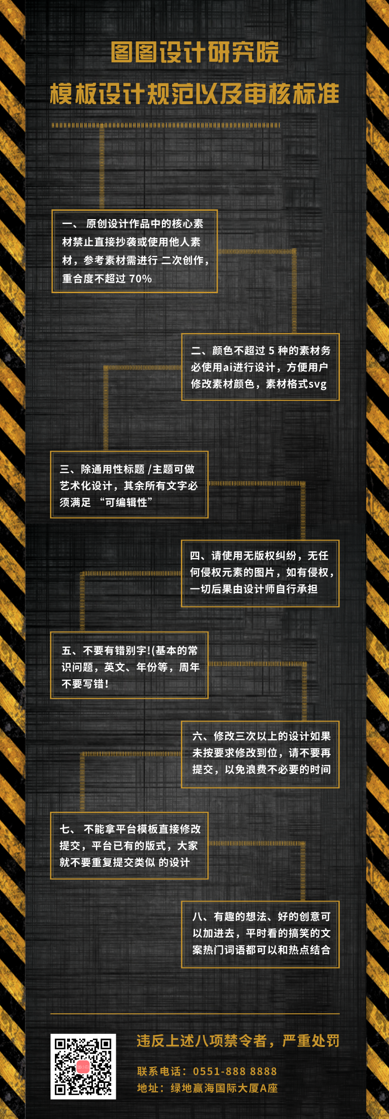 设计工作八项禁令营销长图