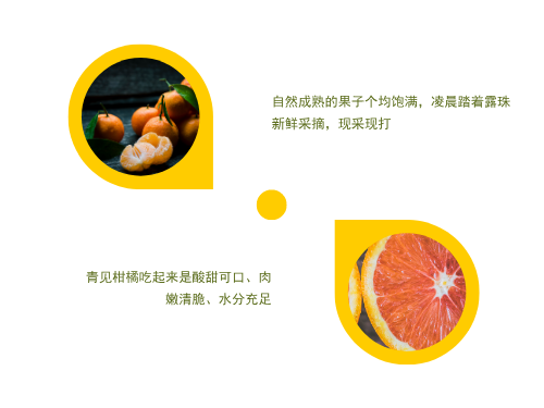 成熟柑橘食物公众号横版配图