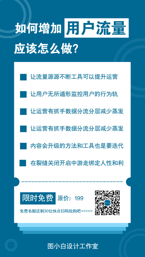 如何增長用戶流量手機海報