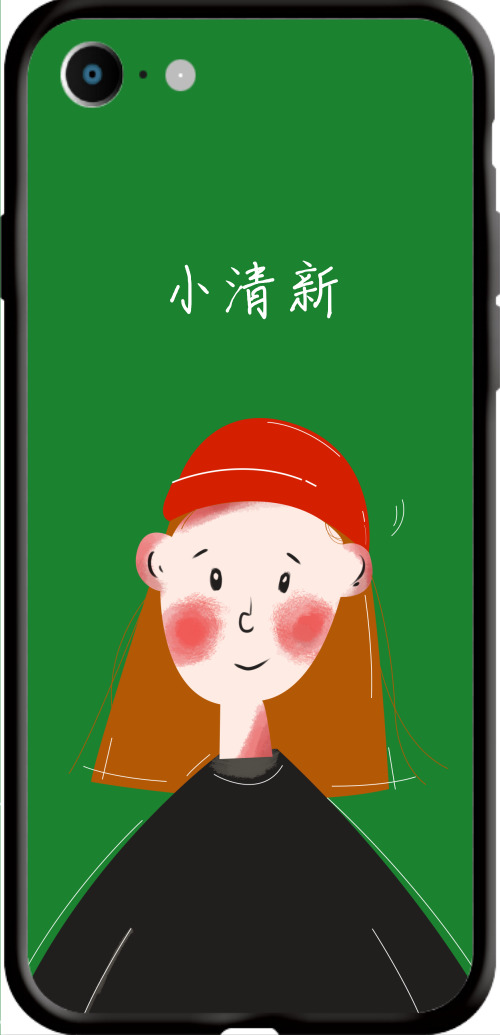 小清新女孩Iphone7/8 手机壳
