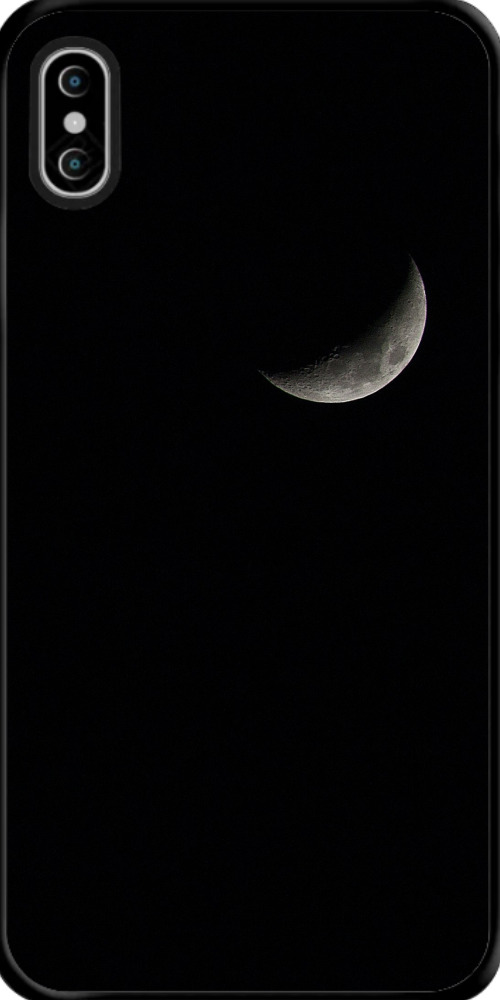 黑色月亮簡約iphonex/xs手機殼