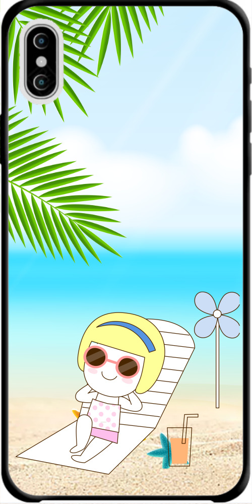 清凉夏天沙滩大海手机壳印刷图片