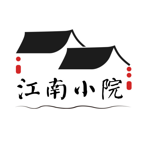 中国风江南小院民宿logo设计