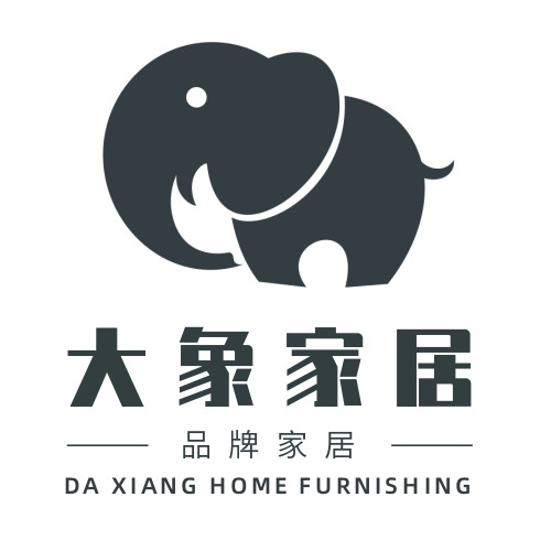 简约大象家居家具logo设计