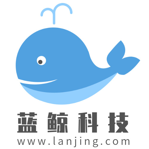 简约蓝鲸科技公司logo设计