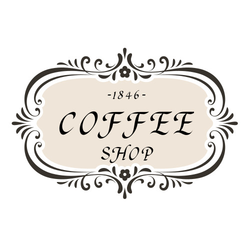 简约咖啡店铺logo