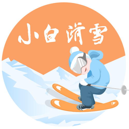 簡約插畫滑雪logo設(shè)計(jì)