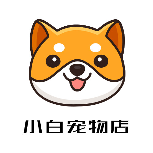 插画简约宠物店logo设计