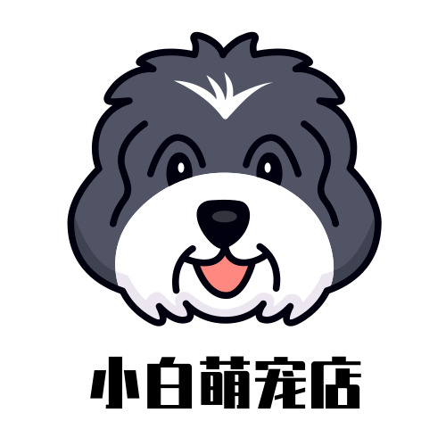 简约插画萌宠店logo设计